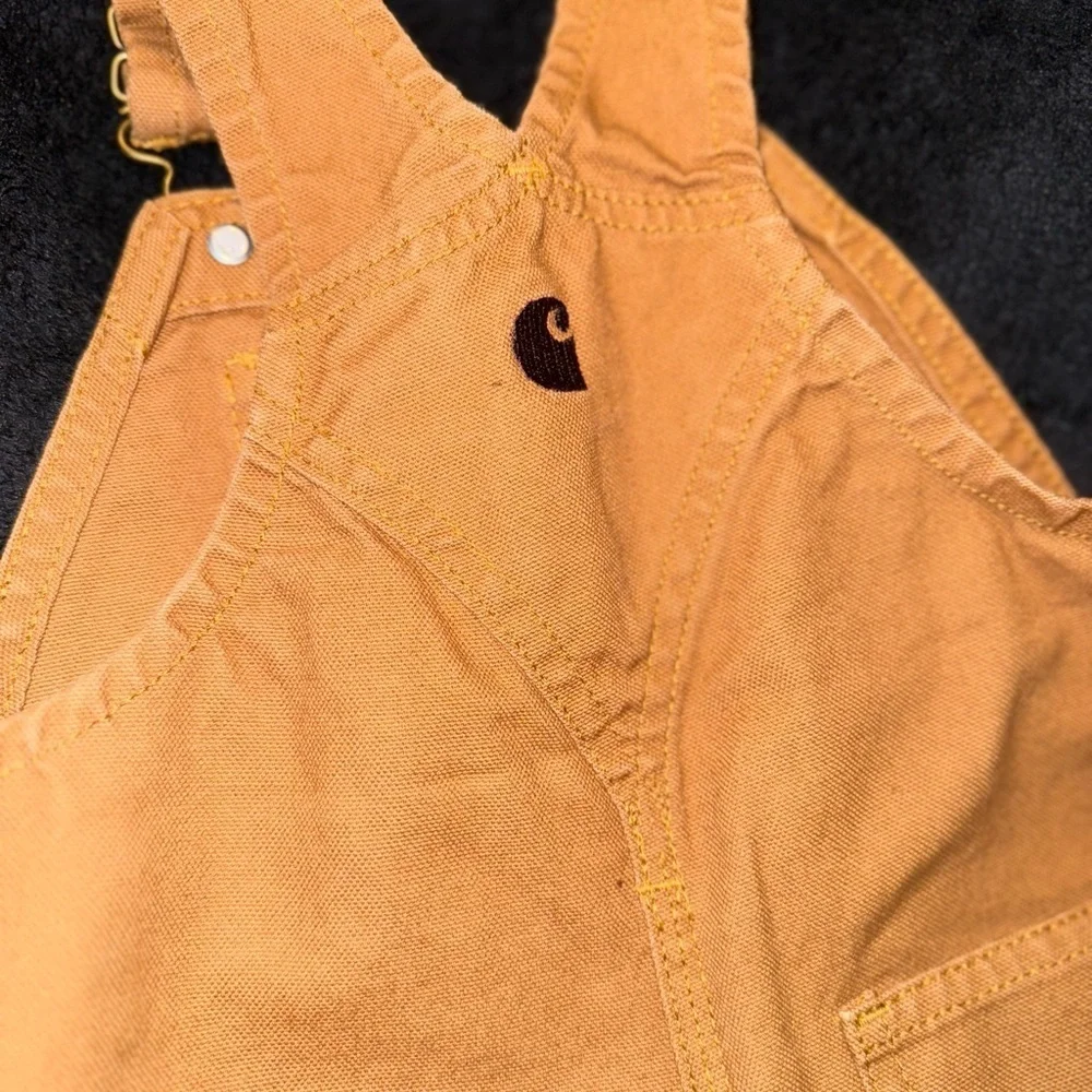 Carhartt Orange Durable Work Overalls